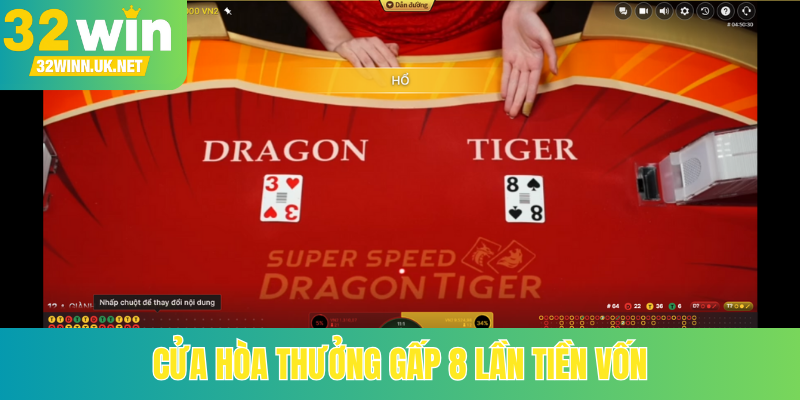 Cửa hòa thưởng gấp 8 lần tiền vốn