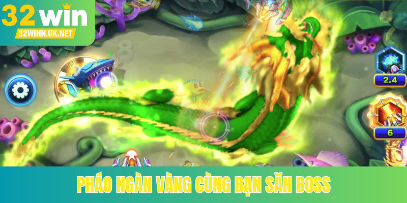 Pháo ngàn vàng cùng bạn săn boss