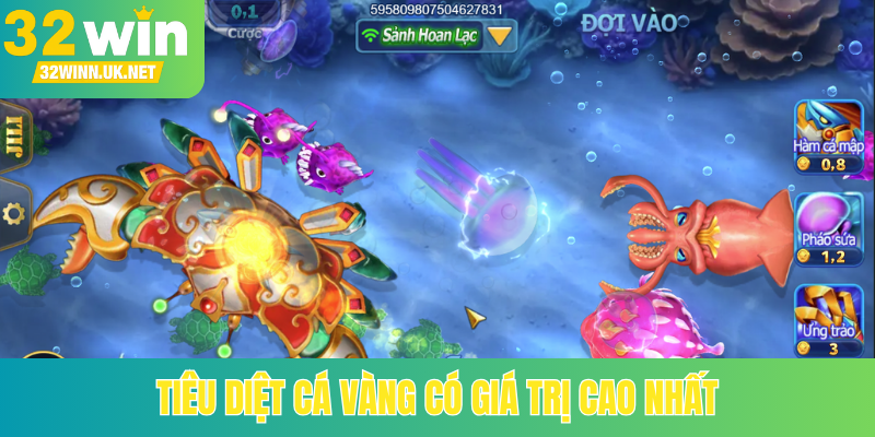 Tiêu diệt cá vàng có giá trị cao nhất